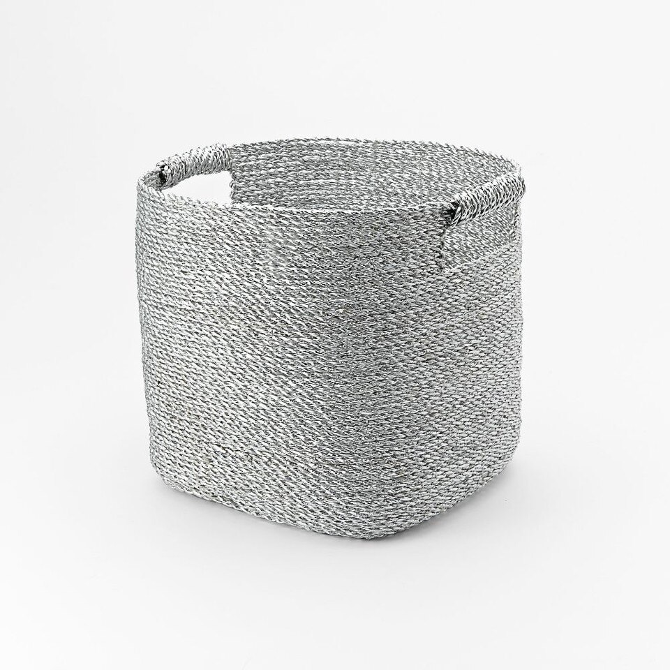 Metallic Woven Baskets West Elm Australia